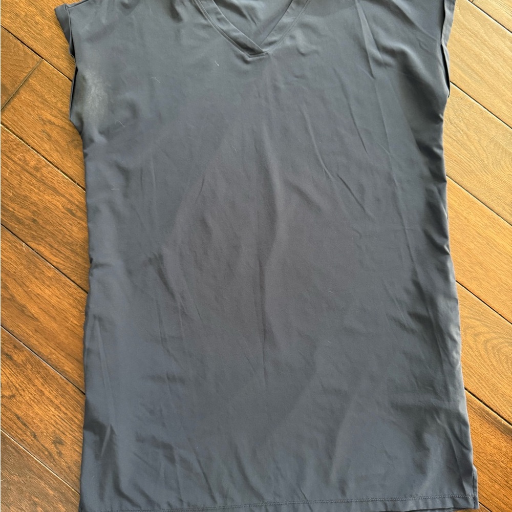 Navy V-Neck T-shirt dress